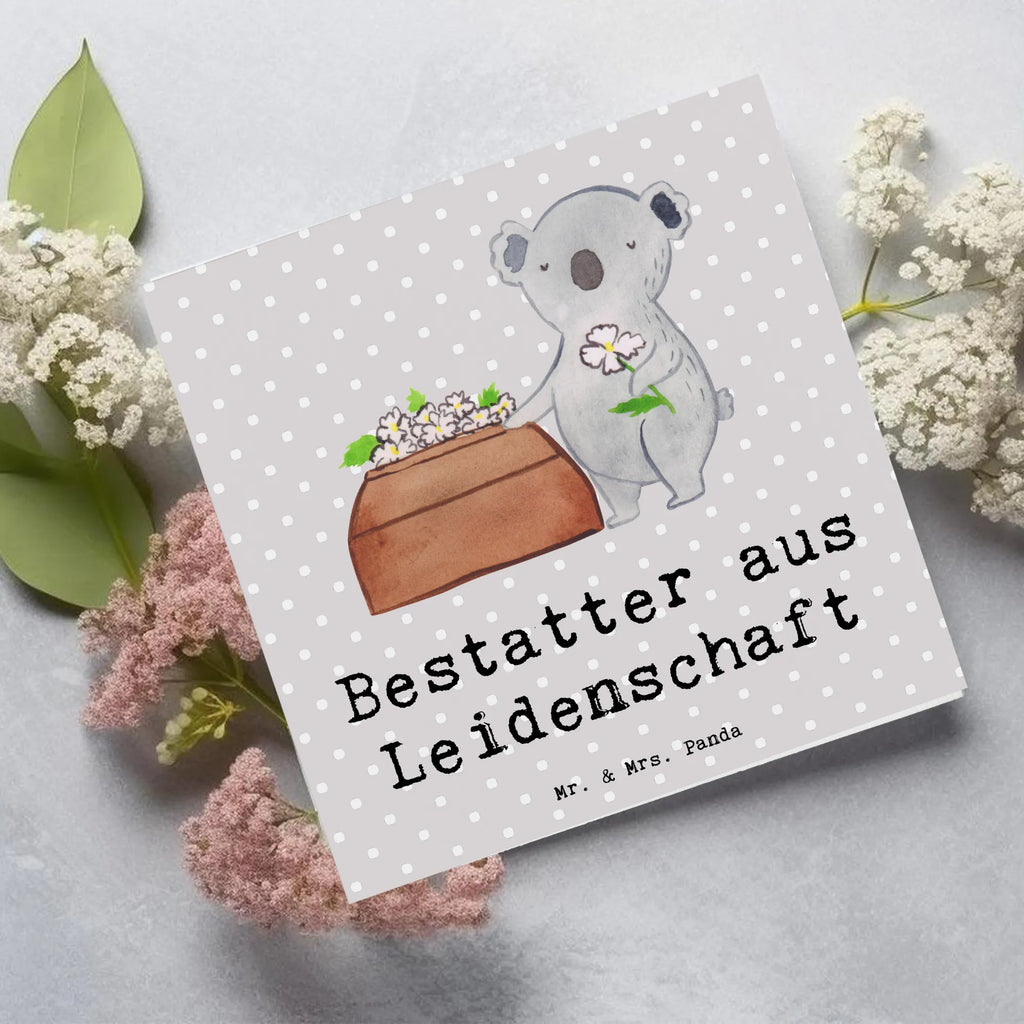 Deluxe Karte Bestatter Leidenschaft Einladungskarte, Grußkarte, Geburtstagskarte, Hochwertige Grußkarte, Hochzeitskarte, Glückwunschkarte, Klappkarte, Hochwertige Klappkarte, Karte, Beruf, Ausbildung, Jubiläum, Abschied, Rente, Kollege, Kollegin, Geschenk, Schenken, Arbeitskollege, Mitarbeiter, Firma, Danke, Dankeschön