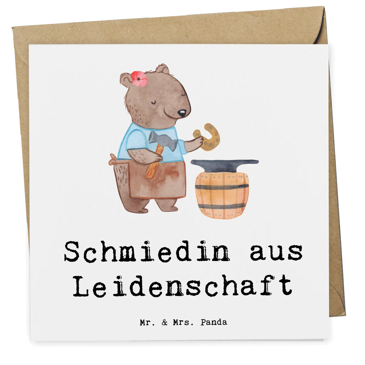 Deluxe Karte Schmiedin Leidenschaft Klappkarte, faltkarte, Glückwunschkarte, doppelkarte, anlasskarte, Grußkarte, Geschenk, Schenken, Jubiläum, Danke, Dankeschön, Beruf, Ausbildung, Abschied, Rente, Kollege, Kollegin, Arbeitskollege, Mitarbeiter, Firma
