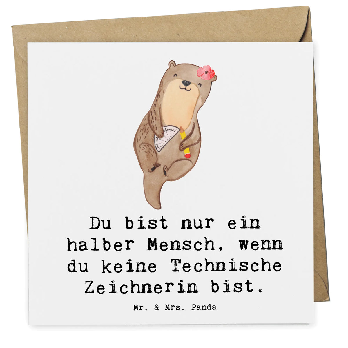Deluxe Karte Technische Zeichnerin Herz