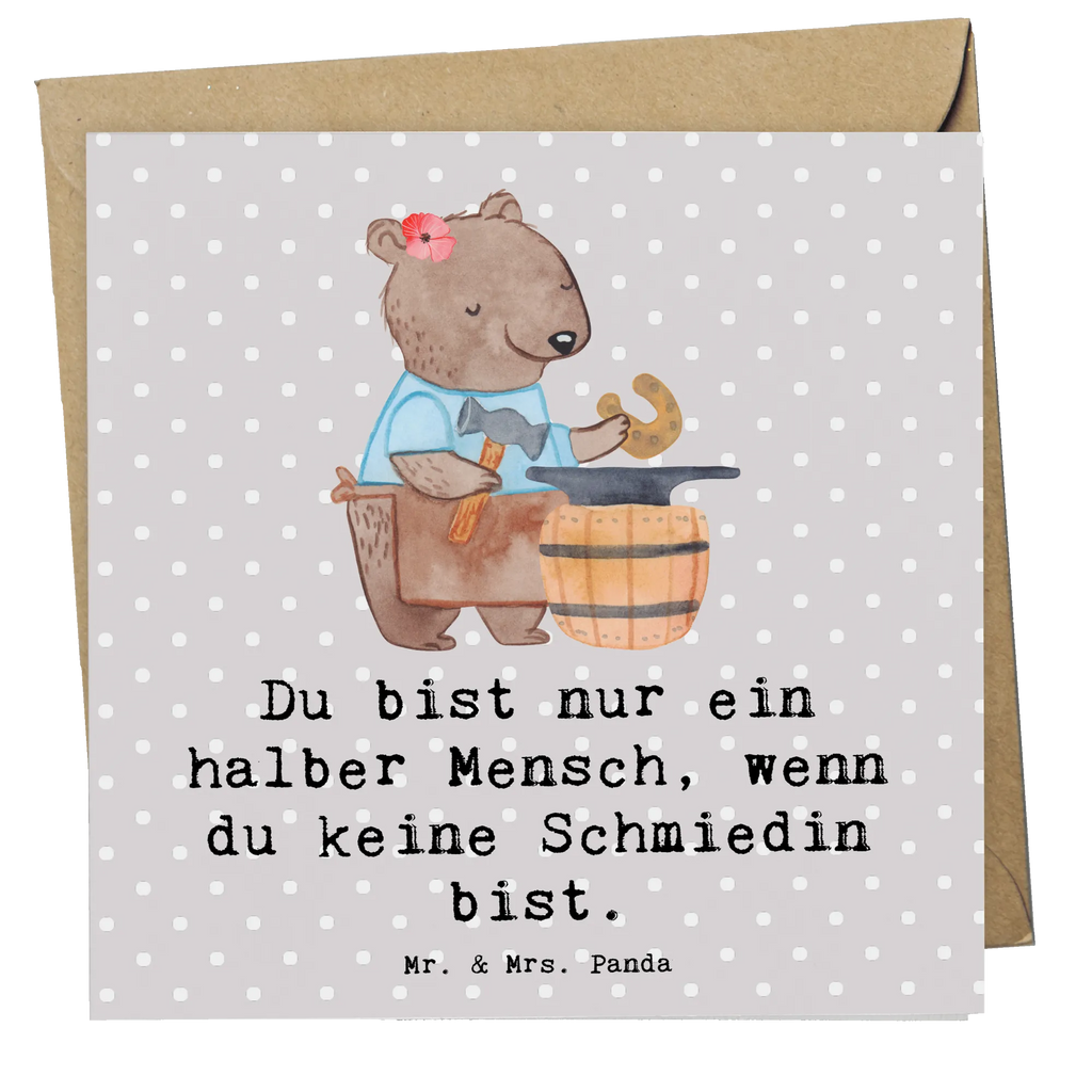 Deluxe Card female blacksmith Heart Glückwunschkarte, Grußkarte, Hochzeitskarte, Karte, Klappkarte, Hochwertige Grußkarte, Einladungskarte, Geburtstagskarte, Hochwertige Klappkarte, Beruf, Ausbildung, Jubiläum, Abschied, Rente, Kollege, Kollegin, Geschenk, Schenken, Arbeitskollege, Mitarbeiter, Firma, Danke, Dankeschön