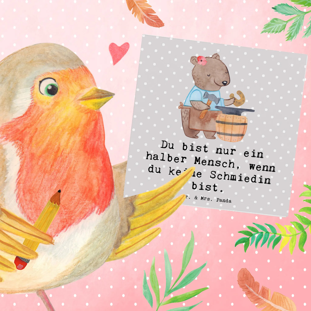 Deluxe Card female blacksmith Heart Glückwunschkarte, Grußkarte, Hochzeitskarte, Karte, Klappkarte, Hochwertige Grußkarte, Einladungskarte, Geburtstagskarte, Hochwertige Klappkarte, Beruf, Ausbildung, Jubiläum, Abschied, Rente, Kollege, Kollegin, Geschenk, Schenken, Arbeitskollege, Mitarbeiter, Firma, Danke, Dankeschön