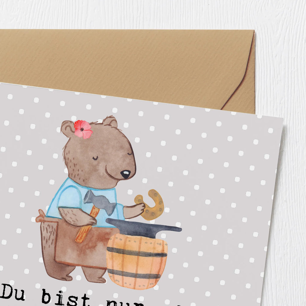 Deluxe Card female blacksmith Heart Glückwunschkarte, Grußkarte, Hochzeitskarte, Karte, Klappkarte, Hochwertige Grußkarte, Einladungskarte, Geburtstagskarte, Hochwertige Klappkarte, Beruf, Ausbildung, Jubiläum, Abschied, Rente, Kollege, Kollegin, Geschenk, Schenken, Arbeitskollege, Mitarbeiter, Firma, Danke, Dankeschön