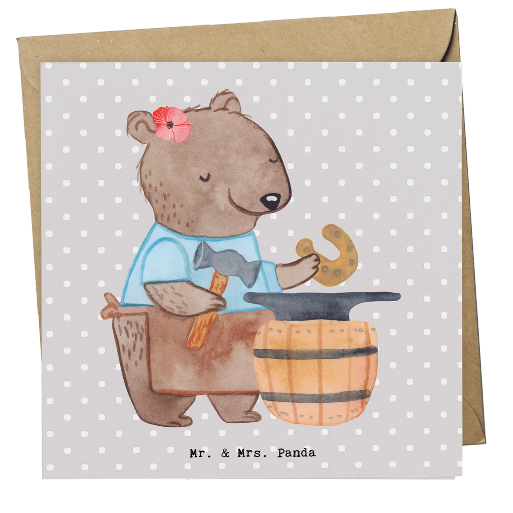 Deluxe Card female blacksmith Heart Glückwunschkarte, Grußkarte, Hochzeitskarte, Karte, Klappkarte, Hochwertige Grußkarte, Einladungskarte, Geburtstagskarte, Hochwertige Klappkarte, Beruf, Ausbildung, Jubiläum, Abschied, Rente, Kollege, Kollegin, Geschenk, Schenken, Arbeitskollege, Mitarbeiter, Firma, Danke, Dankeschön