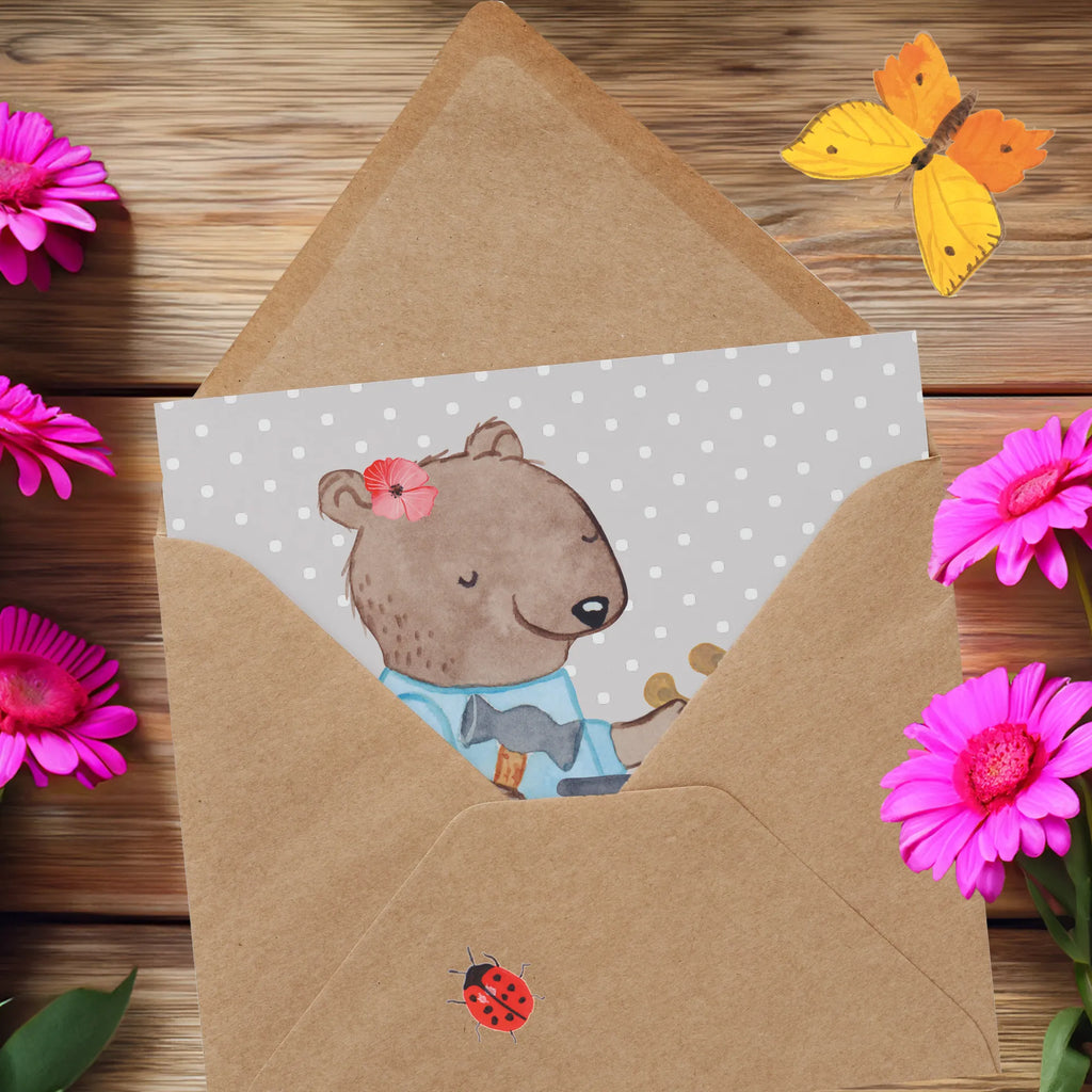 Deluxe Card female blacksmith Heart Glückwunschkarte, Grußkarte, Hochzeitskarte, Karte, Klappkarte, Hochwertige Grußkarte, Einladungskarte, Geburtstagskarte, Hochwertige Klappkarte, Beruf, Ausbildung, Jubiläum, Abschied, Rente, Kollege, Kollegin, Geschenk, Schenken, Arbeitskollege, Mitarbeiter, Firma, Danke, Dankeschön