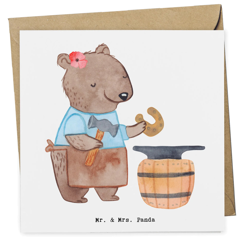 Deluxe Card female blacksmith Heart Glückwunschkarte, Grußkarte, Hochzeitskarte, Karte, Klappkarte, Hochwertige Grußkarte, Einladungskarte, Geburtstagskarte, Hochwertige Klappkarte, Beruf, Ausbildung, Jubiläum, Abschied, Rente, Kollege, Kollegin, Geschenk, Schenken, Arbeitskollege, Mitarbeiter, Firma, Danke, Dankeschön