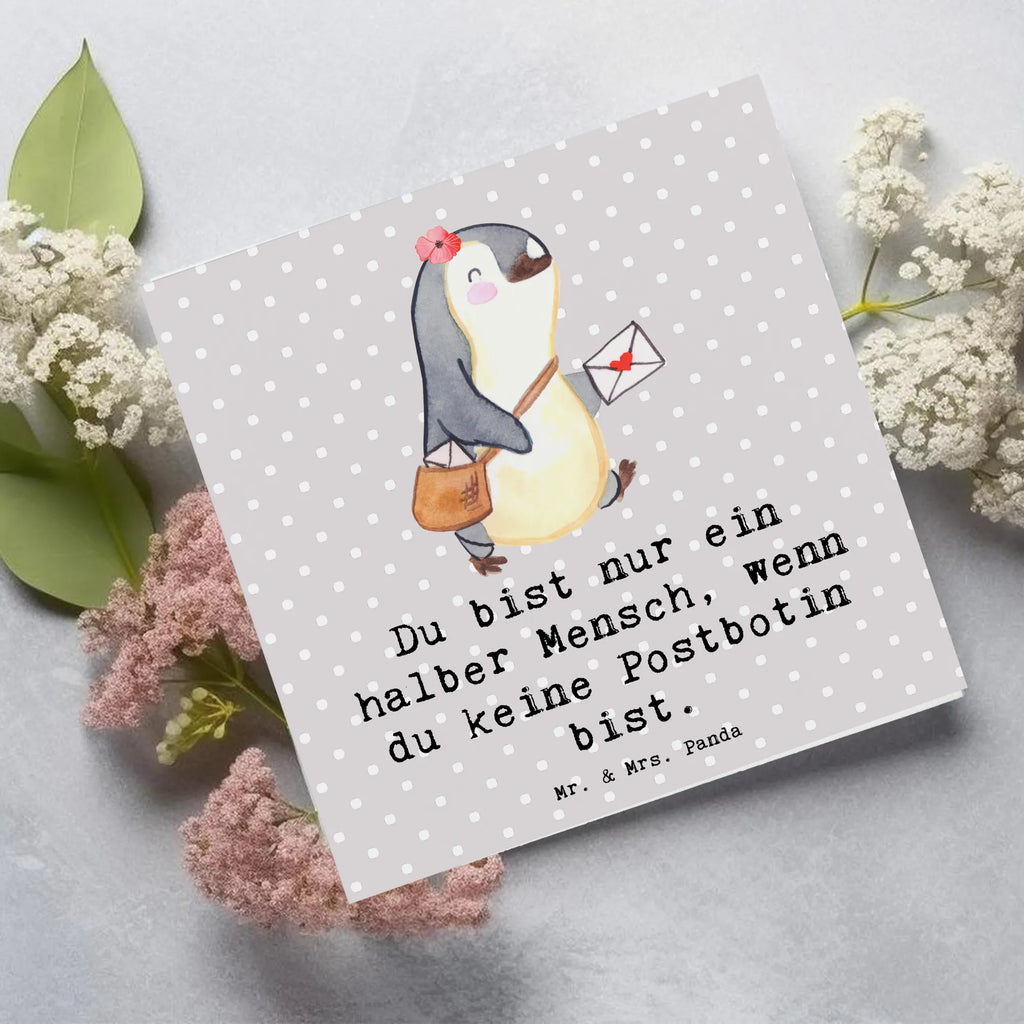 Deluxe Card mailwoman heart Einladungskarte, Karte, Klappkarte, Hochwertige Grußkarte, Geburtstagskarte, Glückwunschkarte, Grußkarte, Hochzeitskarte, Hochwertige Klappkarte, Beruf, Ausbildung, Jubiläum, Abschied, Rente, Kollege, Kollegin, Geschenk, Schenken, Arbeitskollege, Mitarbeiter, Firma, Danke, Dankeschön, Postbotin, Briefzustellerin, Briefträgerin, Postlerin