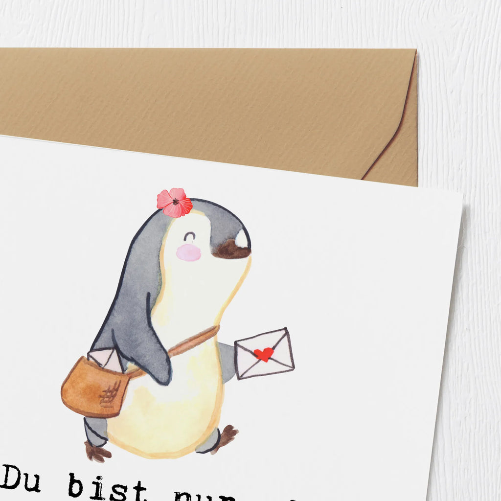 Deluxe Card mailwoman heart Einladungskarte, Karte, Klappkarte, Hochwertige Grußkarte, Geburtstagskarte, Glückwunschkarte, Grußkarte, Hochzeitskarte, Hochwertige Klappkarte, Beruf, Ausbildung, Jubiläum, Abschied, Rente, Kollege, Kollegin, Geschenk, Schenken, Arbeitskollege, Mitarbeiter, Firma, Danke, Dankeschön, Postbotin, Briefzustellerin, Briefträgerin, Postlerin