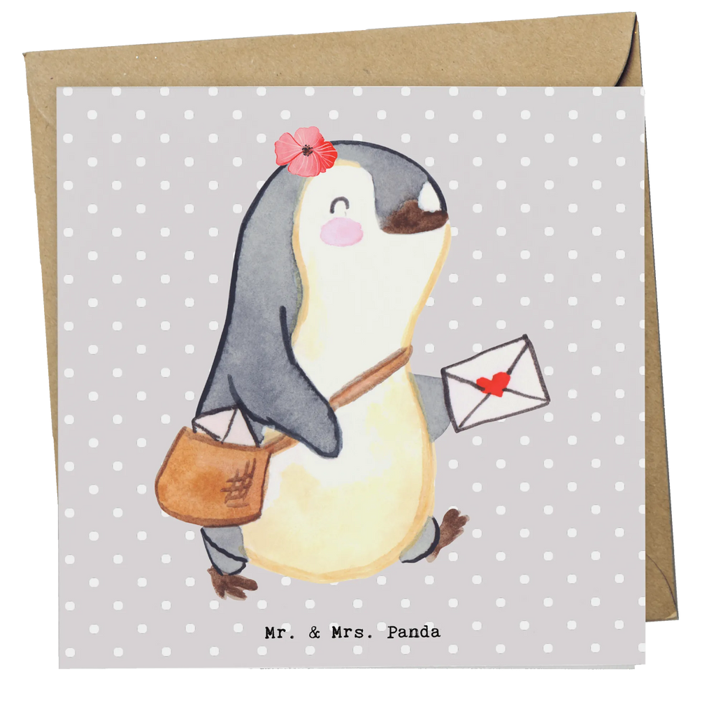 Deluxe Card mailwoman heart Einladungskarte, Karte, Klappkarte, Hochwertige Grußkarte, Geburtstagskarte, Glückwunschkarte, Grußkarte, Hochzeitskarte, Hochwertige Klappkarte, Beruf, Ausbildung, Jubiläum, Abschied, Rente, Kollege, Kollegin, Geschenk, Schenken, Arbeitskollege, Mitarbeiter, Firma, Danke, Dankeschön, Postbotin, Briefzustellerin, Briefträgerin, Postlerin