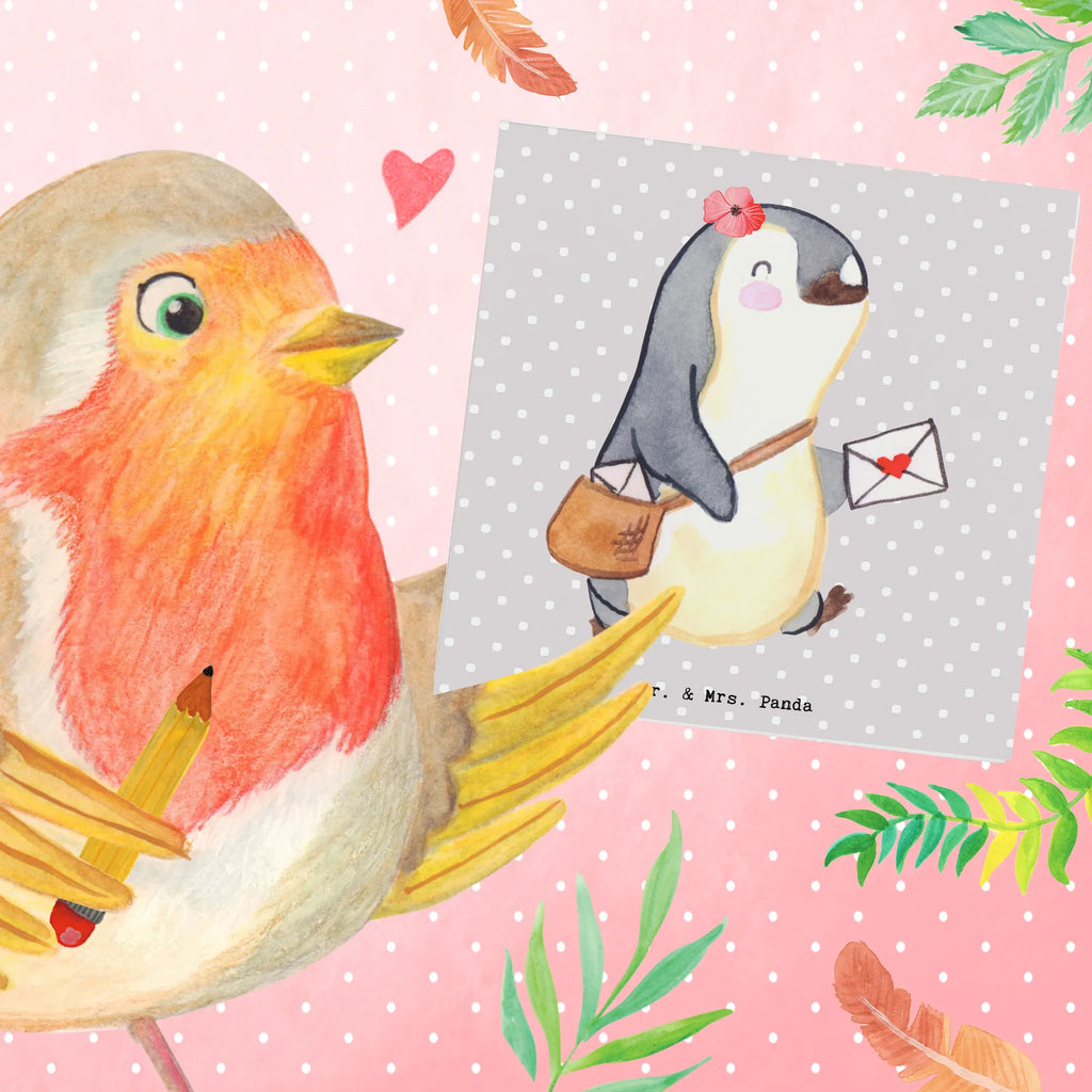 Deluxe Card mailwoman heart Einladungskarte, Karte, Klappkarte, Hochwertige Grußkarte, Geburtstagskarte, Glückwunschkarte, Grußkarte, Hochzeitskarte, Hochwertige Klappkarte, Beruf, Ausbildung, Jubiläum, Abschied, Rente, Kollege, Kollegin, Geschenk, Schenken, Arbeitskollege, Mitarbeiter, Firma, Danke, Dankeschön, Postbotin, Briefzustellerin, Briefträgerin, Postlerin