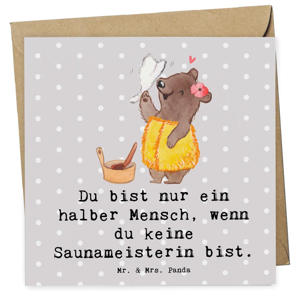 Deluxe Card Sauna Mistress Heart Hochwertige Klappkarte, Einladungskarte, Klappkarte, Karte, Grußkarte, Geburtstagskarte, Hochzeitskarte, Glückwunschkarte, Hochwertige Grußkarte, Beruf, Ausbildung, Jubiläum, Abschied, Rente, Kollege, Kollegin, Geschenk, Schenken, Arbeitskollege, Mitarbeiter, Firma, Danke, Dankeschön