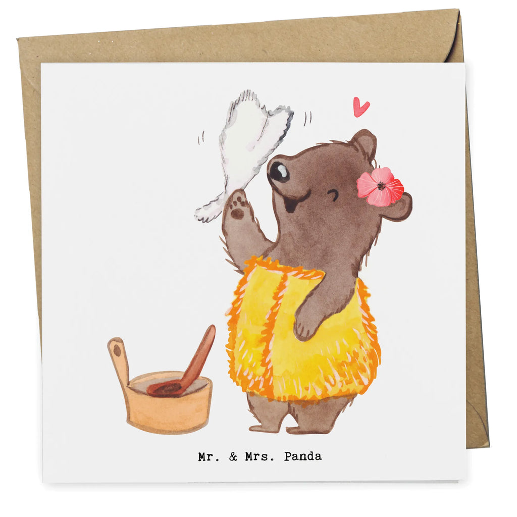 Deluxe Card Sauna Mistress Heart Hochwertige Klappkarte, Einladungskarte, Klappkarte, Karte, Grußkarte, Geburtstagskarte, Hochzeitskarte, Glückwunschkarte, Hochwertige Grußkarte, Beruf, Ausbildung, Jubiläum, Abschied, Rente, Kollege, Kollegin, Geschenk, Schenken, Arbeitskollege, Mitarbeiter, Firma, Danke, Dankeschön