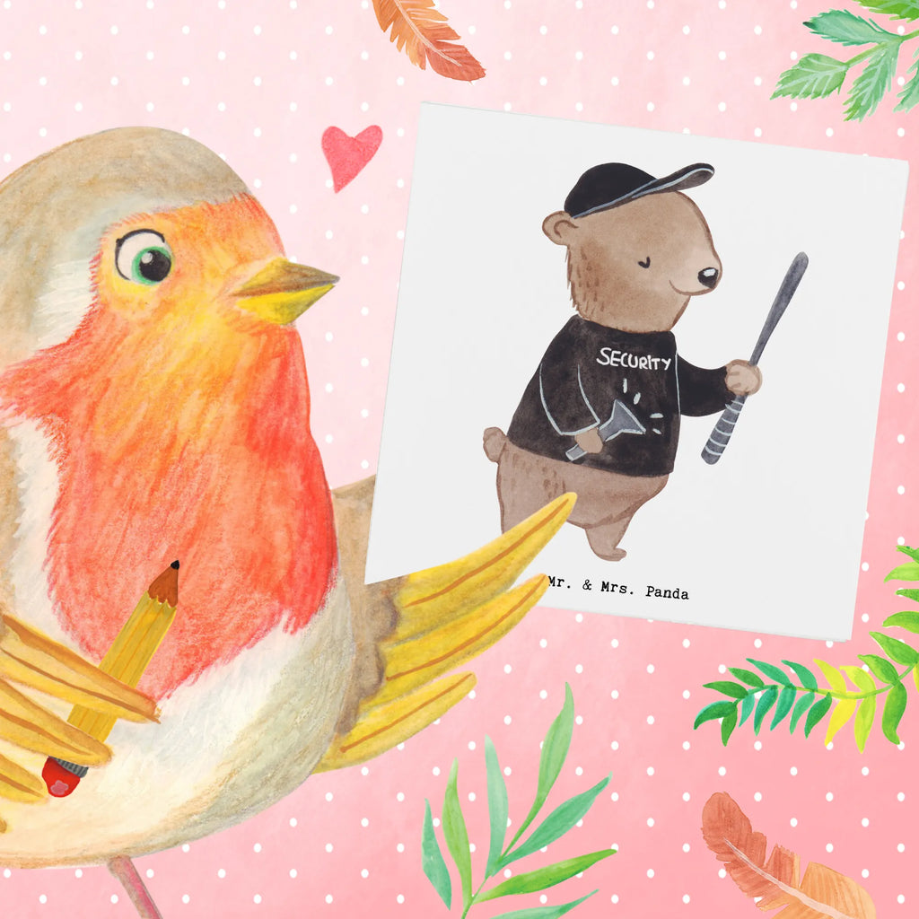 Deluxe Card Security Service Employee Heart Klappkarte, Glückwunschkarte, Hochwertige Klappkarte, Hochzeitskarte, Karte, Einladungskarte, Grußkarte, Hochwertige Grußkarte, Geburtstagskarte, Beruf, Ausbildung, Jubiläum, Abschied, Rente, Kollege, Kollegin, Geschenk, Schenken, Arbeitskollege, Mitarbeiter, Firma, Danke, Dankeschön