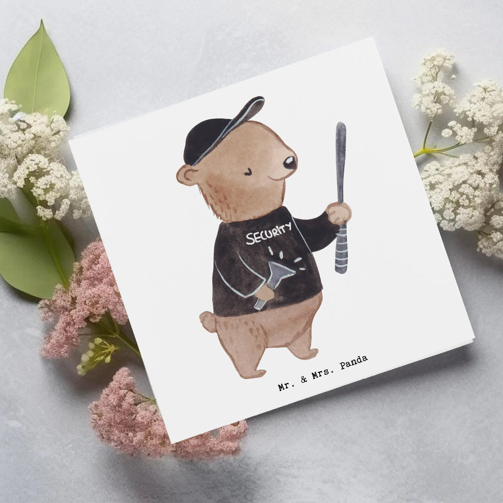 Deluxe Card Security Service Employee Heart Klappkarte, Glückwunschkarte, Hochwertige Klappkarte, Hochzeitskarte, Karte, Einladungskarte, Grußkarte, Hochwertige Grußkarte, Geburtstagskarte, Beruf, Ausbildung, Jubiläum, Abschied, Rente, Kollege, Kollegin, Geschenk, Schenken, Arbeitskollege, Mitarbeiter, Firma, Danke, Dankeschön