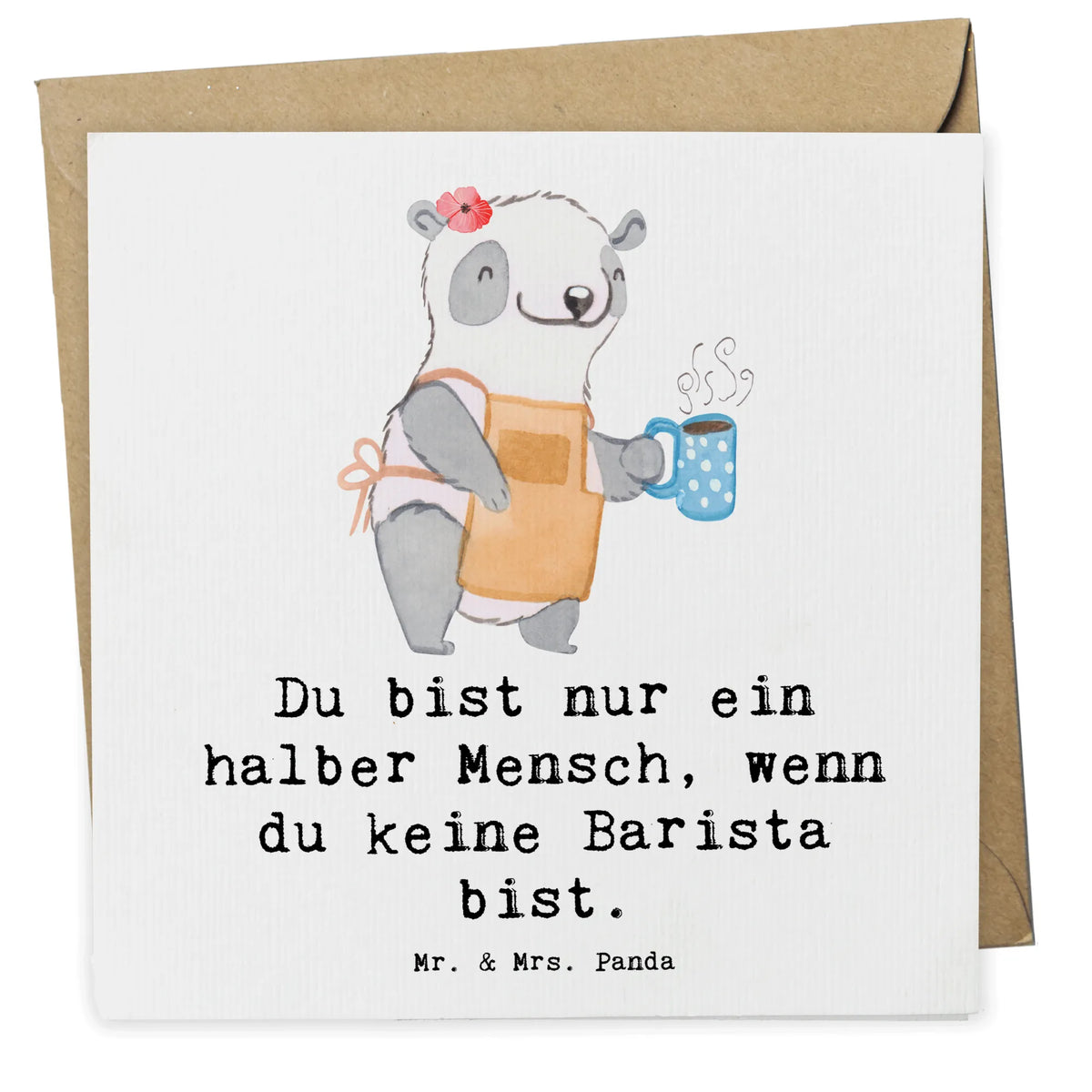 Karta Deluxe Barista serce Prezent, Dziękuję, Zawód, Wykształcenie, Jubileusz, Pożegnanie, Emerytura, Kolega, Koleżanka, Dawać, Pracownik, Współpracownik, Dziękuję bardzo