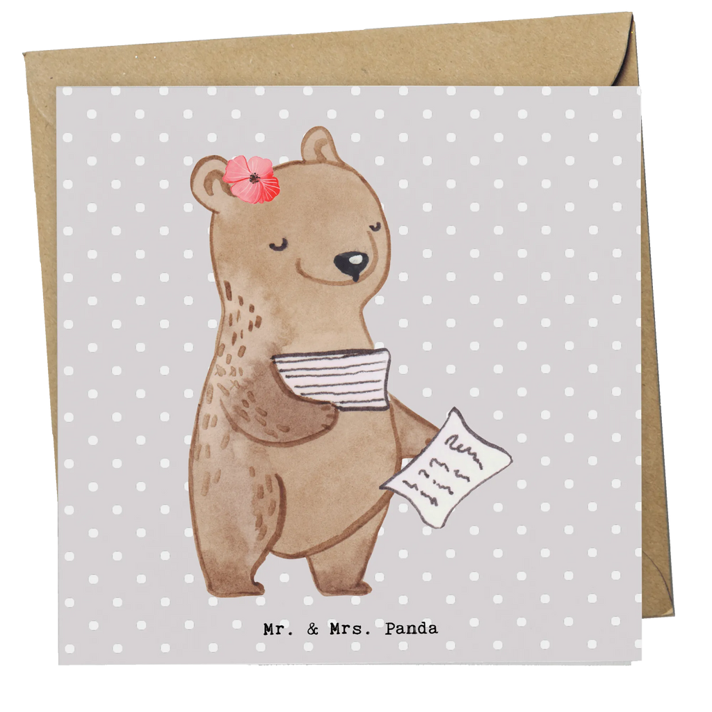 Deluxe Card Bookkeeper Heart Hochzeitskarte, Karte, Grußkarte, Klappkarte, Einladungskarte, Glückwunschkarte, Geburtstagskarte, Hochwertige Klappkarte, Hochwertige Grußkarte, Beruf, Ausbildung, Jubiläum, Abschied, Rente, Kollege, Kollegin, Geschenk, Schenken, Arbeitskollege, Mitarbeiter, Firma, Danke, Dankeschön, in Bürojob, Backoffice Mitarbeiterin, Buchhalter, Angestellte