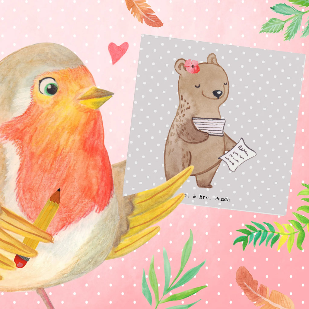 Deluxe Card Bookkeeper Heart Hochzeitskarte, Karte, Grußkarte, Klappkarte, Einladungskarte, Glückwunschkarte, Geburtstagskarte, Hochwertige Klappkarte, Hochwertige Grußkarte, Beruf, Ausbildung, Jubiläum, Abschied, Rente, Kollege, Kollegin, Geschenk, Schenken, Arbeitskollege, Mitarbeiter, Firma, Danke, Dankeschön, in Bürojob, Backoffice Mitarbeiterin, Buchhalter, Angestellte