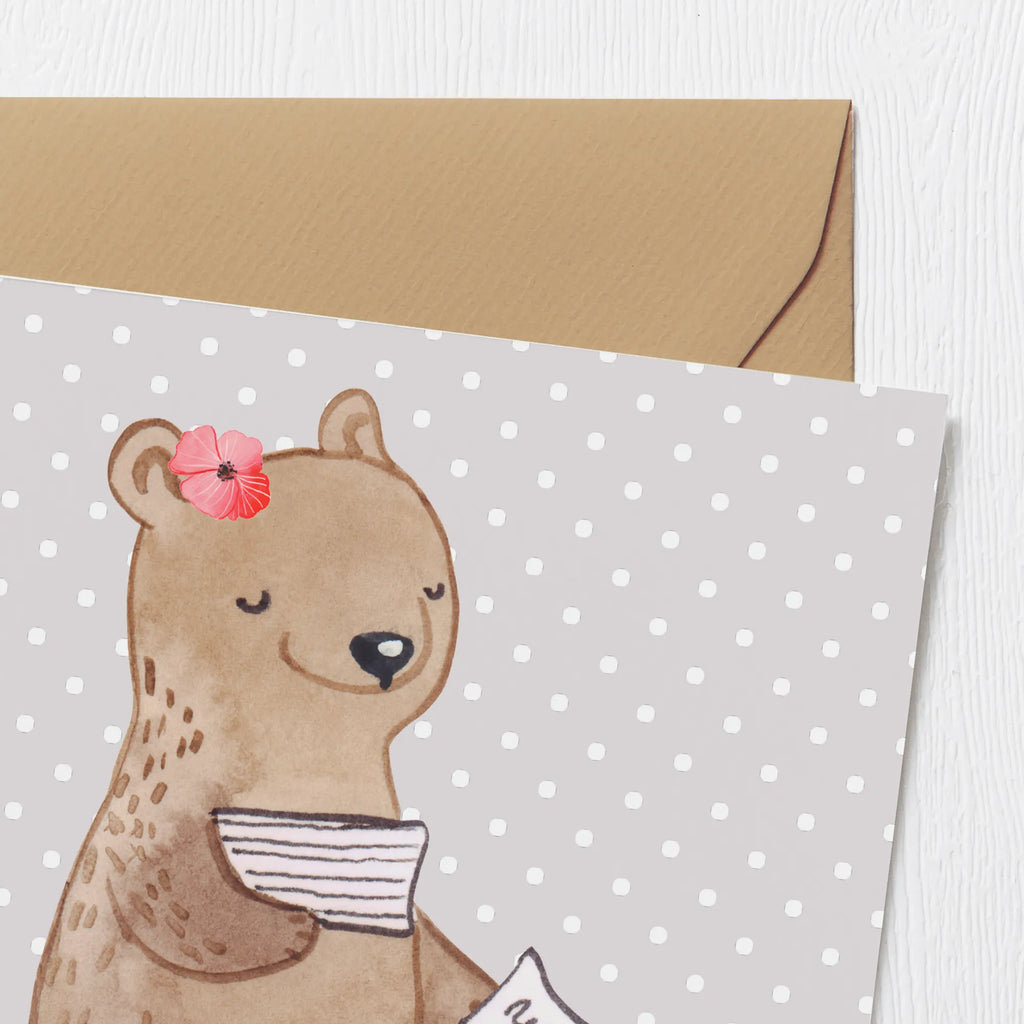 Deluxe Card Bookkeeper Heart Hochzeitskarte, Karte, Grußkarte, Klappkarte, Einladungskarte, Glückwunschkarte, Geburtstagskarte, Hochwertige Klappkarte, Hochwertige Grußkarte, Beruf, Ausbildung, Jubiläum, Abschied, Rente, Kollege, Kollegin, Geschenk, Schenken, Arbeitskollege, Mitarbeiter, Firma, Danke, Dankeschön, in Bürojob, Backoffice Mitarbeiterin, Buchhalter, Angestellte