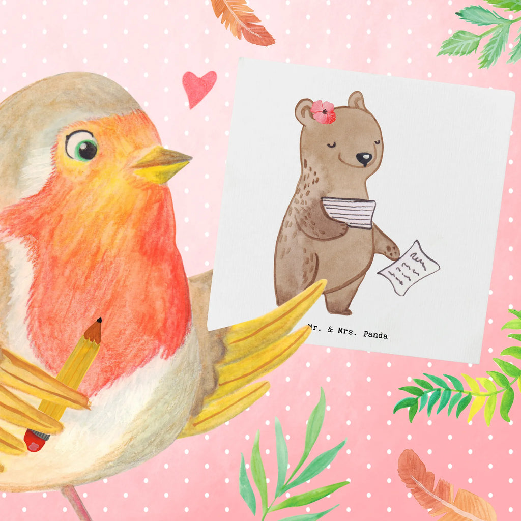 Deluxe Card Bookkeeper Heart Hochzeitskarte, Karte, Grußkarte, Klappkarte, Einladungskarte, Glückwunschkarte, Geburtstagskarte, Hochwertige Klappkarte, Hochwertige Grußkarte, Beruf, Ausbildung, Jubiläum, Abschied, Rente, Kollege, Kollegin, Geschenk, Schenken, Arbeitskollege, Mitarbeiter, Firma, Danke, Dankeschön, in Bürojob, Backoffice Mitarbeiterin, Buchhalter, Angestellte