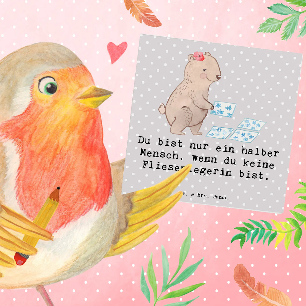 Deluxe Karte Fliesenlegerin Herz Geburtstagskarte, Glückwunschkarte, Karte, Einladungskarte, Hochwertige Grußkarte, Klappkarte, Hochwertige Klappkarte, Hochzeitskarte, Grußkarte, Beruf, Ausbildung, Jubiläum, Abschied, Rente, Kollege, Kollegin, Geschenk, Schenken, Arbeitskollege, Mitarbeiter, Firma, Danke, Dankeschön, Gesellenprüfung, Fliesenfachhandel, Handwerk, Fliesenlegermeisterin, Fliesenlegerbetrieb, Fliesenlegerin