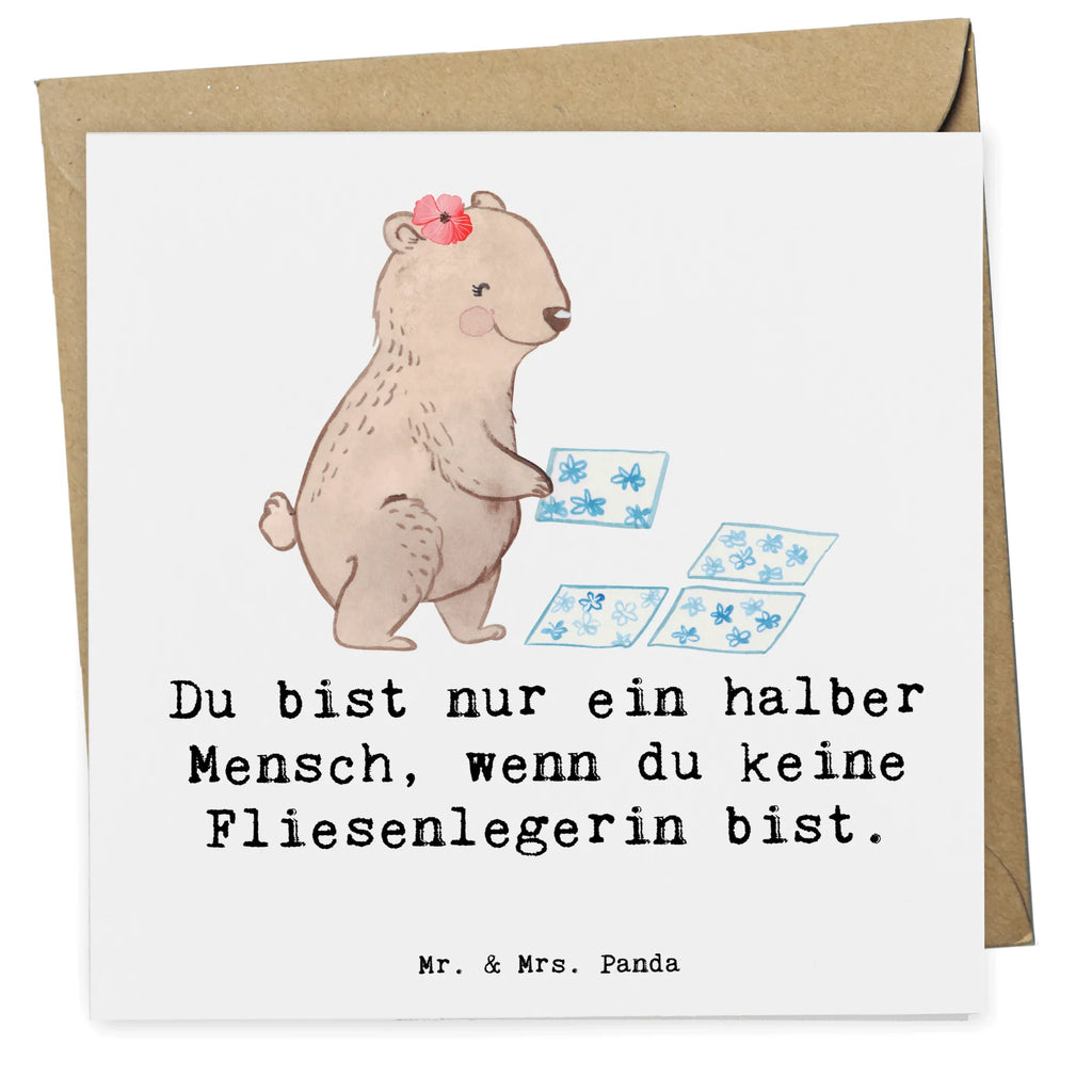 Deluxe Karte Fliesenlegerin Herz Geburtstagskarte, Glückwunschkarte, Karte, Einladungskarte, Hochwertige Grußkarte, Klappkarte, Hochwertige Klappkarte, Hochzeitskarte, Grußkarte, Beruf, Ausbildung, Jubiläum, Abschied, Rente, Kollege, Kollegin, Geschenk, Schenken, Arbeitskollege, Mitarbeiter, Firma, Danke, Dankeschön, Gesellenprüfung, Fliesenfachhandel, Handwerk, Fliesenlegermeisterin, Fliesenlegerbetrieb, Fliesenlegerin