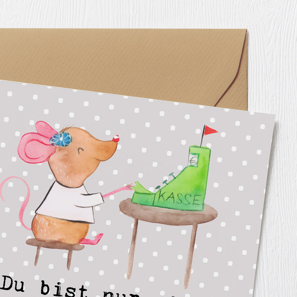 Deluxe Karte Kassiererin Herz Hochwertige Grußkarte, Hochwertige Klappkarte, Karte, Grußkarte, Geburtstagskarte, Glückwunschkarte, Hochzeitskarte, Klappkarte, Einladungskarte, Beruf, Ausbildung, Jubiläum, Abschied, Rente, Kollege, Kollegin, Geschenk, Schenken, Arbeitskollege, Mitarbeiter, Firma, Danke, Dankeschön, Mitarbeiterin Kasse, Kassiererin, Kassenwartin