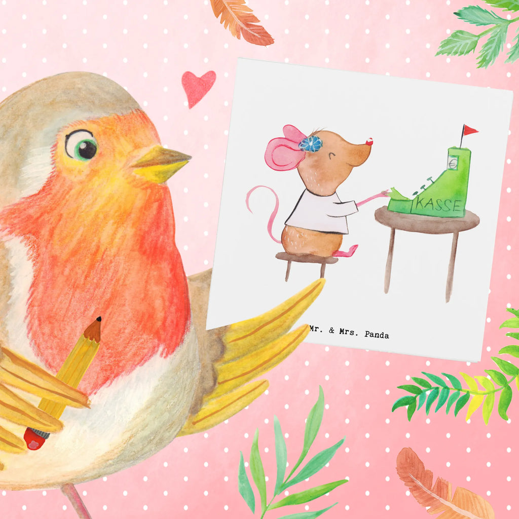 Deluxe Karte Kassiererin Herz Hochwertige Grußkarte, Hochwertige Klappkarte, Karte, Grußkarte, Geburtstagskarte, Glückwunschkarte, Hochzeitskarte, Klappkarte, Einladungskarte, Beruf, Ausbildung, Jubiläum, Abschied, Rente, Kollege, Kollegin, Geschenk, Schenken, Arbeitskollege, Mitarbeiter, Firma, Danke, Dankeschön, Mitarbeiterin Kasse, Kassiererin, Kassenwartin