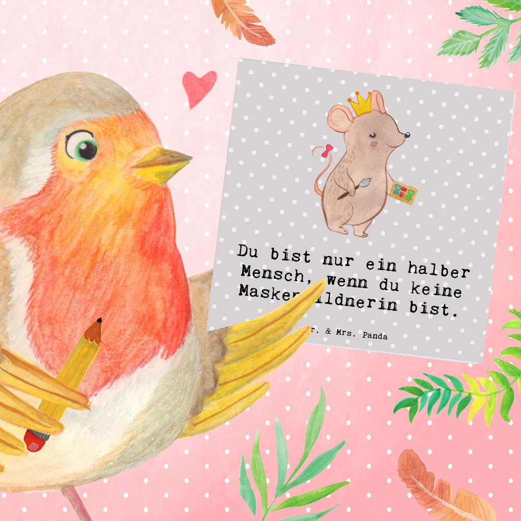 Deluxe Karte Maskenbildnerin Herz Klappkarte, Einladungskarte, Hochzeitskarte, Geburtstagskarte, Glückwunschkarte, Hochwertige Grußkarte, Hochwertige Klappkarte, Grußkarte, Karte, Beruf, Ausbildung, Jubiläum, Abschied, Rente, Kollege, Kollegin, Geschenk, Schenken, Arbeitskollege, Mitarbeiter, Firma, Danke, Dankeschön, Maskenbildnerin, Beauty Salon, Visagistin, Eröffnung, Make Up Artist, Kosmetikerin, Kosmetikstudio