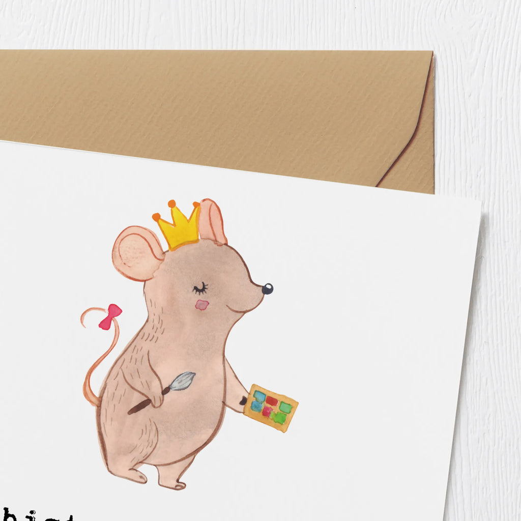 Deluxe Karte Maskenbildnerin Herz Klappkarte, Einladungskarte, Hochzeitskarte, Geburtstagskarte, Glückwunschkarte, Hochwertige Grußkarte, Hochwertige Klappkarte, Grußkarte, Karte, Beruf, Ausbildung, Jubiläum, Abschied, Rente, Kollege, Kollegin, Geschenk, Schenken, Arbeitskollege, Mitarbeiter, Firma, Danke, Dankeschön, Maskenbildnerin, Beauty Salon, Visagistin, Eröffnung, Make Up Artist, Kosmetikerin, Kosmetikstudio