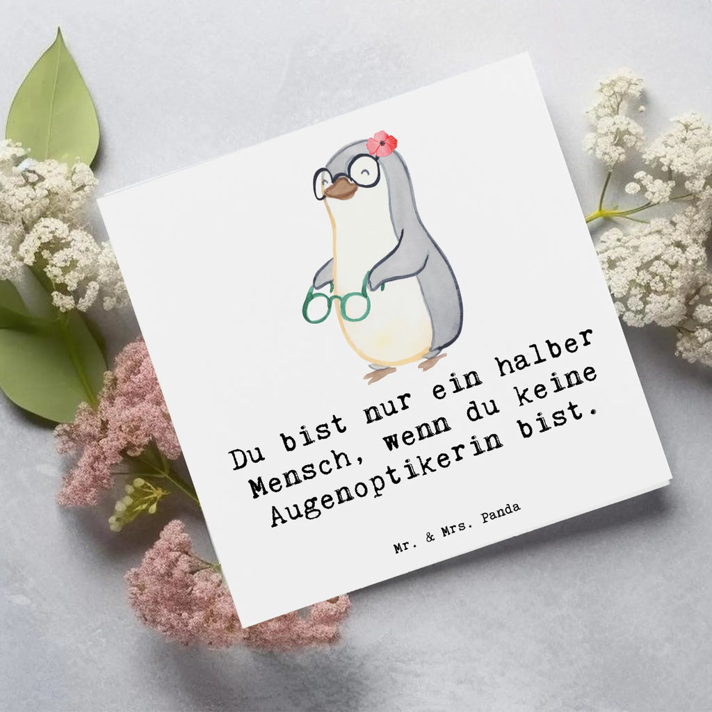 Deluxe Karte Augenoptikerin Herz Einladungskarte, Glückwunschkarte, Geburtstagskarte, Hochwertige Klappkarte, Klappkarte, Hochzeitskarte, Karte, Grußkarte, Hochwertige Grußkarte, Beruf, Ausbildung, Jubiläum, Abschied, Rente, Kollege, Kollegin, Geschenk, Schenken, Arbeitskollege, Mitarbeiter, Firma, Danke, Dankeschön, Augenärztin, Brillenverkäuferin, Optometristin, Brillengeschäft, Augenoptikerin, Optikerin, Eröffnung