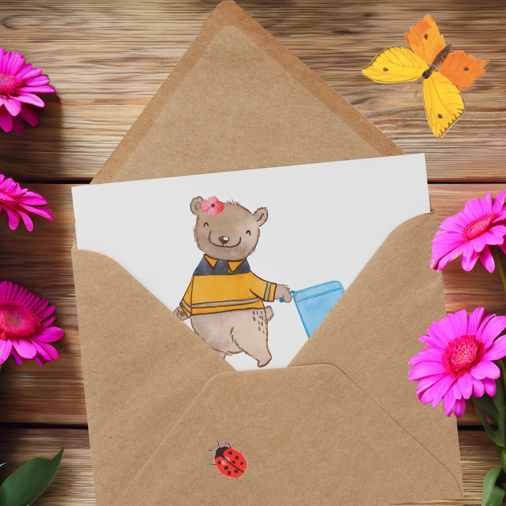 Deluxe Karte Müllwerkerin Herz Geburtstagskarte, Glückwunschkarte, Hochzeitskarte, Hochwertige Grußkarte, Hochwertige Klappkarte, Karte, Einladungskarte, Grußkarte, Klappkarte, Beruf, Ausbildung, Jubiläum, Abschied, Rente, Kollege, Kollegin, Geschenk, Schenken, Arbeitskollege, Mitarbeiter, Firma, Danke, Dankeschön, Müllentsorgerin, Kehrichtfrau, Müllfahreriin, Müllwerkerin, Müllfrau, Fachkraft Kreislauf- und Abfallwirtschaft