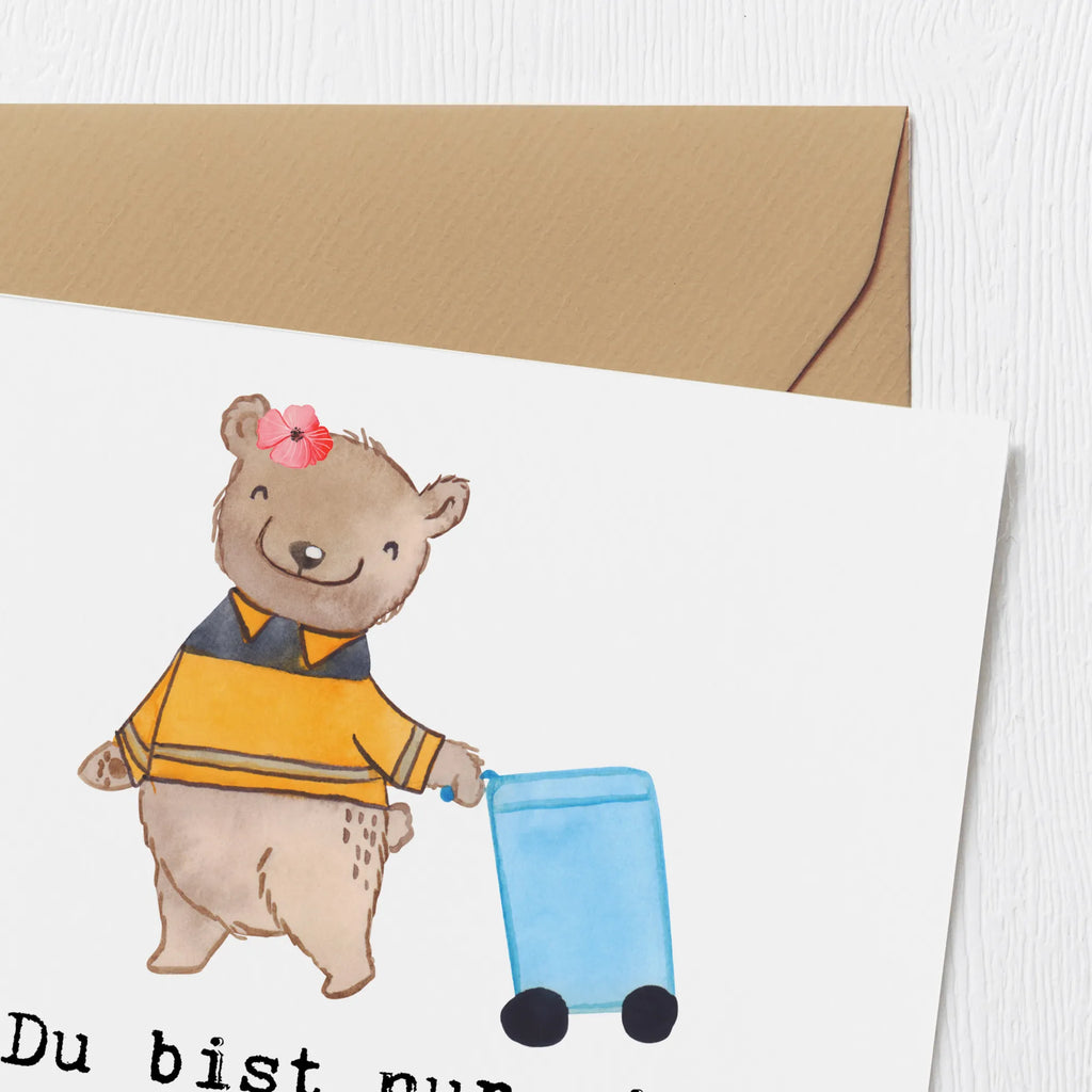 Deluxe Karte Müllwerkerin Herz Geburtstagskarte, Glückwunschkarte, Hochzeitskarte, Hochwertige Grußkarte, Hochwertige Klappkarte, Karte, Einladungskarte, Grußkarte, Klappkarte, Beruf, Ausbildung, Jubiläum, Abschied, Rente, Kollege, Kollegin, Geschenk, Schenken, Arbeitskollege, Mitarbeiter, Firma, Danke, Dankeschön, Müllentsorgerin, Kehrichtfrau, Müllfahreriin, Müllwerkerin, Müllfrau, Fachkraft Kreislauf- und Abfallwirtschaft