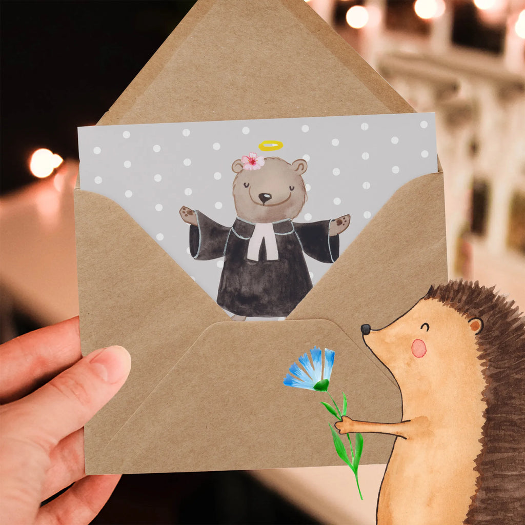 Deluxe Card Female Pastor heart Hochzeitskarte, Grußkarte, Geburtstagskarte, Hochwertige Grußkarte, Karte, Klappkarte, Hochwertige Klappkarte, Einladungskarte, Glückwunschkarte, Beruf, Ausbildung, Jubiläum, Abschied, Rente, Kollege, Kollegin, Geschenk, Schenken, Arbeitskollege, Mitarbeiter, Firma, Danke, Dankeschön, Theologin, Dienerin Gottes<br />Geistliche, Pastorin, Kirche, Pfarrerin, Predigerin<br />Priesterin