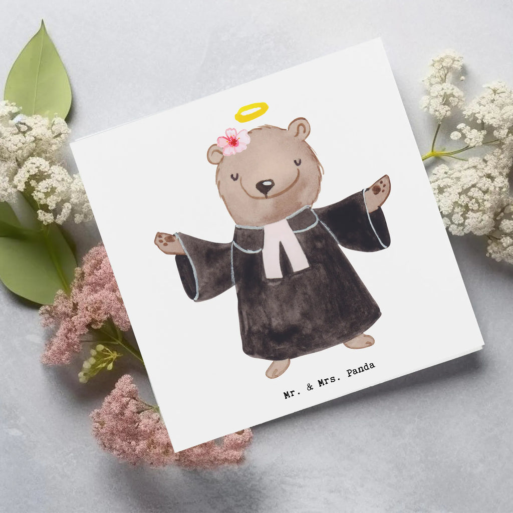 Deluxe Card Female Pastor heart Hochzeitskarte, Grußkarte, Geburtstagskarte, Hochwertige Grußkarte, Karte, Klappkarte, Hochwertige Klappkarte, Einladungskarte, Glückwunschkarte, Beruf, Ausbildung, Jubiläum, Abschied, Rente, Kollege, Kollegin, Geschenk, Schenken, Arbeitskollege, Mitarbeiter, Firma, Danke, Dankeschön, Theologin, Dienerin Gottes<br />Geistliche, Pastorin, Kirche, Pfarrerin, Predigerin<br />Priesterin