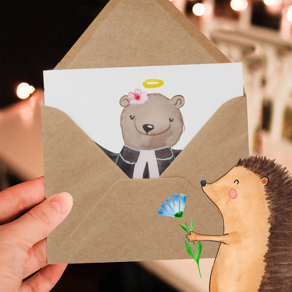 Deluxe Card Female Pastor heart Hochzeitskarte, Grußkarte, Geburtstagskarte, Hochwertige Grußkarte, Karte, Klappkarte, Hochwertige Klappkarte, Einladungskarte, Glückwunschkarte, Beruf, Ausbildung, Jubiläum, Abschied, Rente, Kollege, Kollegin, Geschenk, Schenken, Arbeitskollege, Mitarbeiter, Firma, Danke, Dankeschön, Theologin, Dienerin Gottes<br />Geistliche, Pastorin, Kirche, Pfarrerin, Predigerin<br />Priesterin