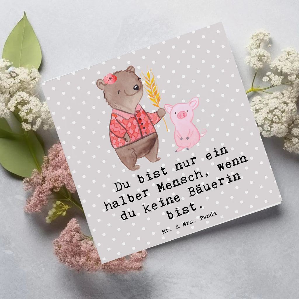 Deluxe Card female farmer Heart Hochwertige Grußkarte, Hochzeitskarte, Geburtstagskarte, Karte, Glückwunschkarte, Grußkarte, Hochwertige Klappkarte, Klappkarte, Einladungskarte, Beruf, Ausbildung, Jubiläum, Abschied, Rente, Kollege, Kollegin, Geschenk, Schenken, Arbeitskollege, Mitarbeiter, Firma, Danke, Dankeschön, Bauernhof, Farmerin, Agronomin, Bäuerin, Tierwirtin, Landwirtin