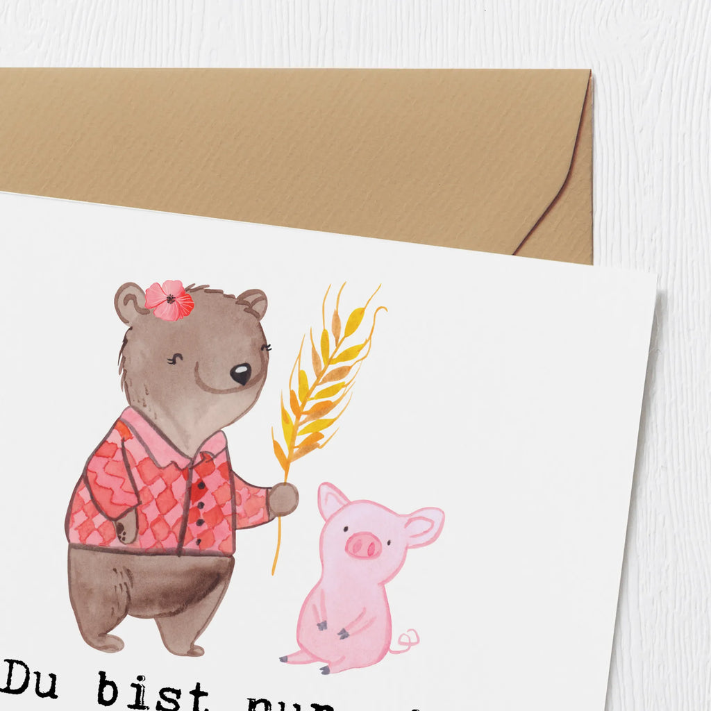 Deluxe Card female farmer Heart Hochwertige Grußkarte, Hochzeitskarte, Geburtstagskarte, Karte, Glückwunschkarte, Grußkarte, Hochwertige Klappkarte, Klappkarte, Einladungskarte, Beruf, Ausbildung, Jubiläum, Abschied, Rente, Kollege, Kollegin, Geschenk, Schenken, Arbeitskollege, Mitarbeiter, Firma, Danke, Dankeschön, Bauernhof, Farmerin, Agronomin, Bäuerin, Tierwirtin, Landwirtin