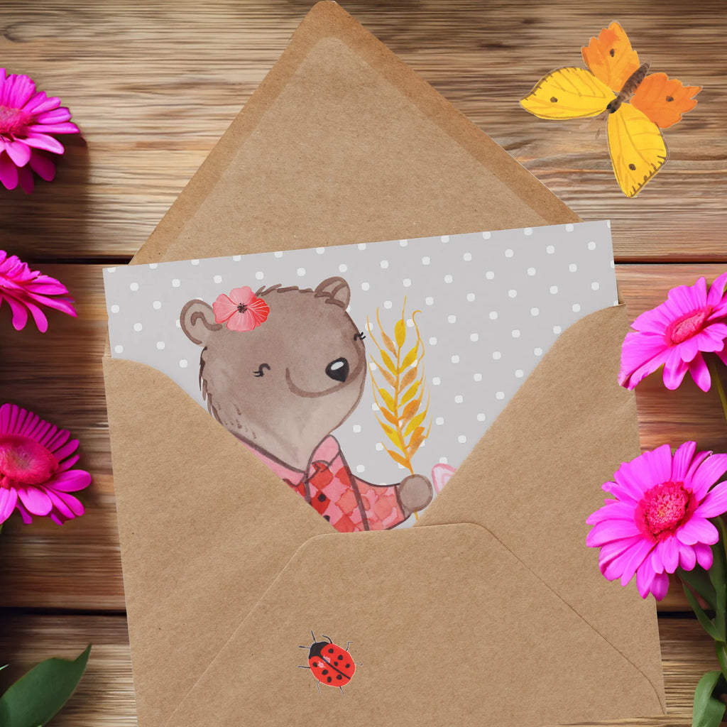 Deluxe Card female farmer Heart Hochwertige Grußkarte, Hochzeitskarte, Geburtstagskarte, Karte, Glückwunschkarte, Grußkarte, Hochwertige Klappkarte, Klappkarte, Einladungskarte, Beruf, Ausbildung, Jubiläum, Abschied, Rente, Kollege, Kollegin, Geschenk, Schenken, Arbeitskollege, Mitarbeiter, Firma, Danke, Dankeschön, Bauernhof, Farmerin, Agronomin, Bäuerin, Tierwirtin, Landwirtin