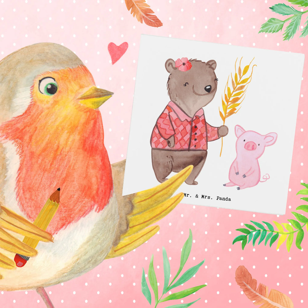 Deluxe Card female farmer Heart Hochwertige Grußkarte, Hochzeitskarte, Geburtstagskarte, Karte, Glückwunschkarte, Grußkarte, Hochwertige Klappkarte, Klappkarte, Einladungskarte, Beruf, Ausbildung, Jubiläum, Abschied, Rente, Kollege, Kollegin, Geschenk, Schenken, Arbeitskollege, Mitarbeiter, Firma, Danke, Dankeschön, Bauernhof, Farmerin, Agronomin, Bäuerin, Tierwirtin, Landwirtin