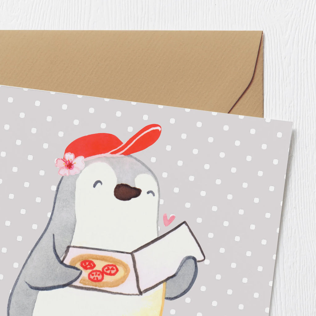 Deluxe Card Pizza maker Heart Einladungskarte, Klappkarte, Hochwertige Grußkarte, Glückwunschkarte, Karte, Hochwertige Klappkarte, Geburtstagskarte, Grußkarte, Hochzeitskarte, Beruf, Ausbildung, Jubiläum, Abschied, Rente, Kollege, Kollegin, Geschenk, Schenken, Arbeitskollege, Mitarbeiter, Firma, Danke, Dankeschön, Pizzabäckerin, Lieferbringdienst, Pizzabotin, Pizzabringdienst, Lieferdienstmitarbeiterin