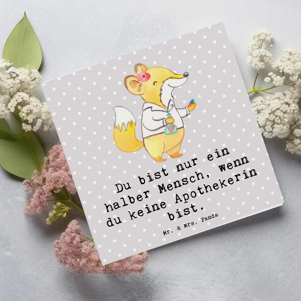 Deluxe Card Pharmacist Heart Hochwertige Grußkarte, Geburtstagskarte, Klappkarte, Karte, Hochzeitskarte, Glückwunschkarte, Hochwertige Klappkarte, Einladungskarte, Grußkarte, Beruf, Ausbildung, Jubiläum, Abschied, Rente, Kollege, Kollegin, Geschenk, Schenken, Arbeitskollege, Mitarbeiter, Firma, Danke, Dankeschön, Staatsexamen, Approbation, Pharmazie, Eröffnung Apotheke, Apothekerin