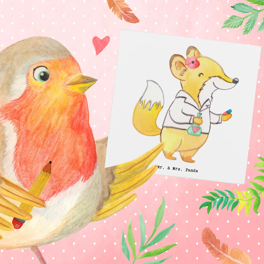 Deluxe Card Pharmacist Heart Hochwertige Grußkarte, Geburtstagskarte, Klappkarte, Karte, Hochzeitskarte, Glückwunschkarte, Hochwertige Klappkarte, Einladungskarte, Grußkarte, Beruf, Ausbildung, Jubiläum, Abschied, Rente, Kollege, Kollegin, Geschenk, Schenken, Arbeitskollege, Mitarbeiter, Firma, Danke, Dankeschön, Staatsexamen, Approbation, Pharmazie, Eröffnung Apotheke, Apothekerin