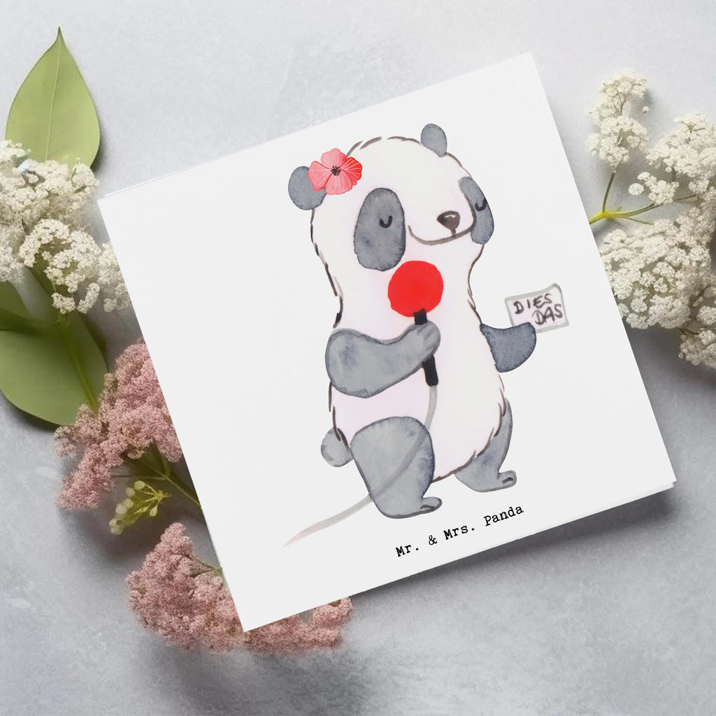 Deluxe Karte Sportjournalistin Herz Hochzeitskarte, Karte, Glückwunschkarte, Hochwertige Grußkarte, Grußkarte, Hochwertige Klappkarte, Klappkarte, Einladungskarte, Geburtstagskarte, Beruf, Ausbildung, Jubiläum, Abschied, Rente, Kollege, Kollegin, Geschenk, Schenken, Arbeitskollege, Mitarbeiter, Firma, Danke, Dankeschön, Sportjournalistin, Redakteurin, Journalistin, Reporterin, Studium, Pressebüro