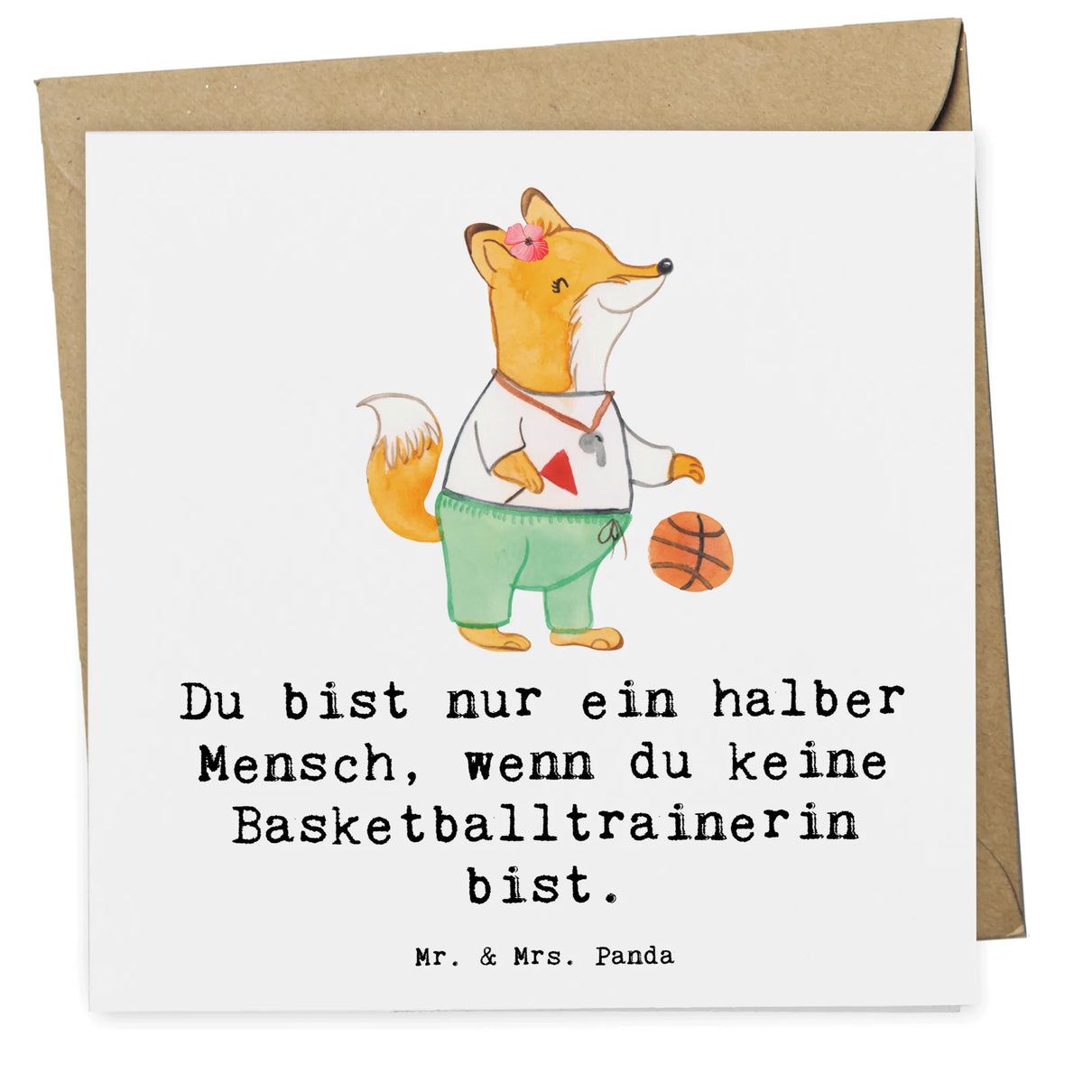 Deluxe Card Basketball coach heart