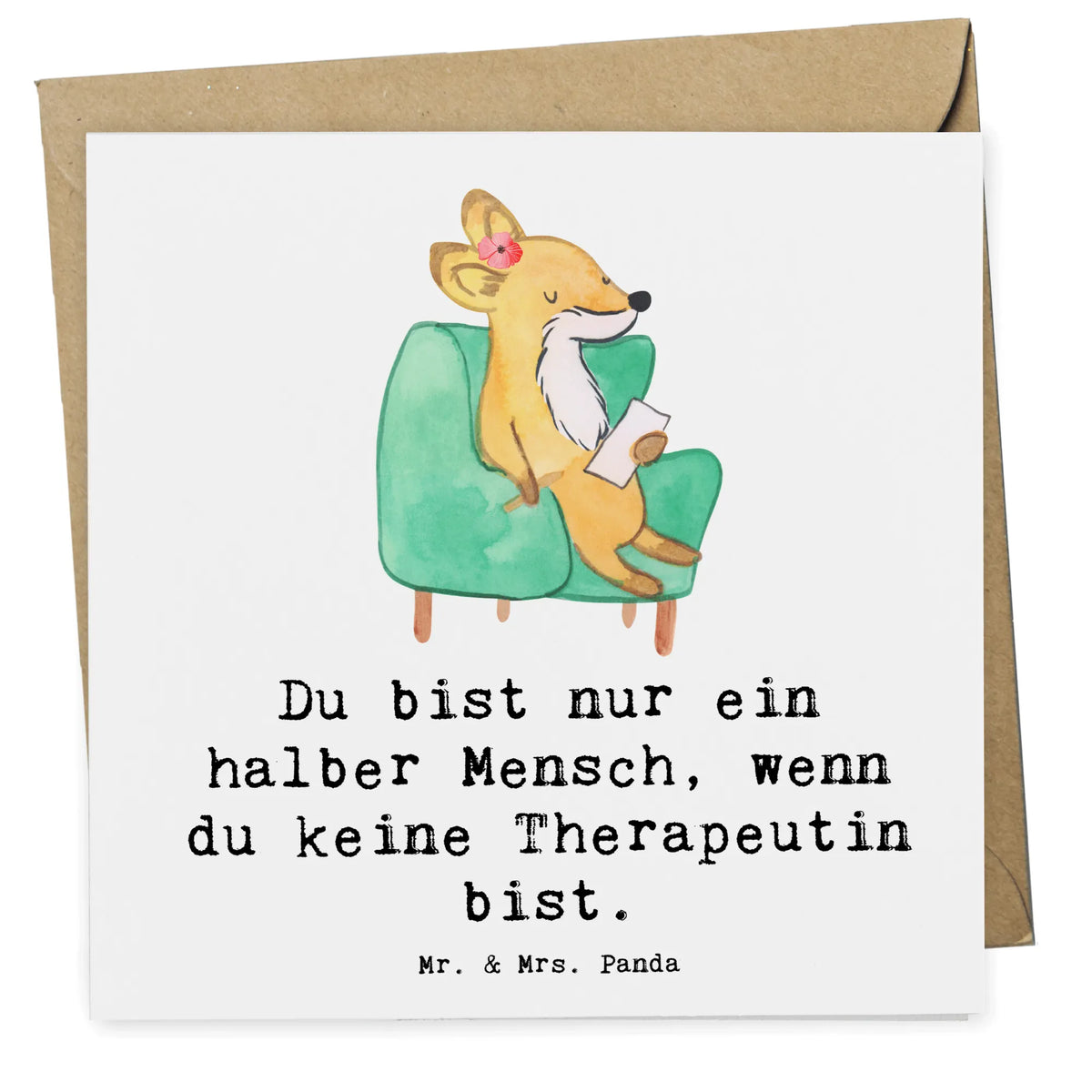 Deluxe Karte Therapeutin Herz