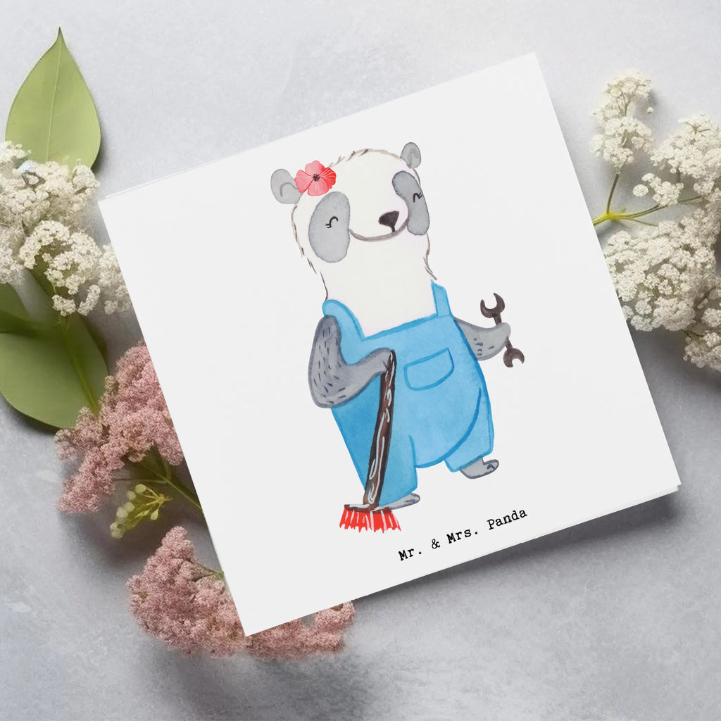 Deluxe Card janitor heart Geburtstagskarte, Hochwertige Klappkarte, Grußkarte, Einladungskarte, Karte, Hochwertige Grußkarte, Glückwunschkarte, Klappkarte, Hochzeitskarte, Beruf, Ausbildung, Jubiläum, Abschied, Rente, Kollege, Kollegin, Geschenk, Schenken, Arbeitskollege, Mitarbeiter, Firma, Danke, Dankeschön, Facility Manager, Concierge, Hausmeisterin, Hausverwalterin