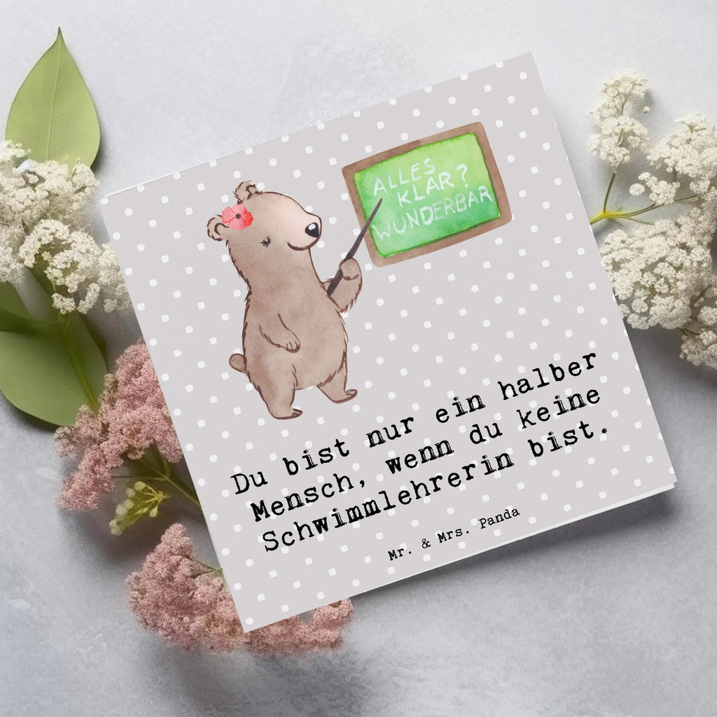 Deluxe Card swim instructor Heart Glückwunschkarte, Geburtstagskarte, Hochwertige Grußkarte, Klappkarte, Karte, Hochwertige Klappkarte, Hochzeitskarte, Einladungskarte, Grußkarte, Beruf, Ausbildung, Jubiläum, Abschied, Rente, Kollege, Kollegin, Geschenk, Schenken, Arbeitskollege, Mitarbeiter, Firma, Danke, Dankeschön, Schwimmverein, Schwimmschule, Schwimmbad, Schwimmlehrerin