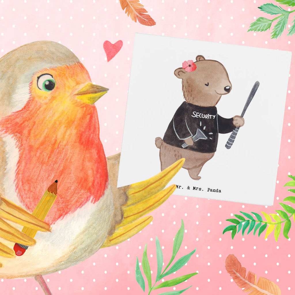 Deluxe Card Security Officer Heart Grußkarte, Hochzeitskarte, Geburtstagskarte, Hochwertige Klappkarte, Einladungskarte, Karte, Hochwertige Grußkarte, Glückwunschkarte, Klappkarte, Beruf, Ausbildung, Jubiläum, Abschied, Rente, Kollege, Kollegin, Geschenk, Schenken, Arbeitskollege, Mitarbeiter, Firma, Danke, Dankeschön