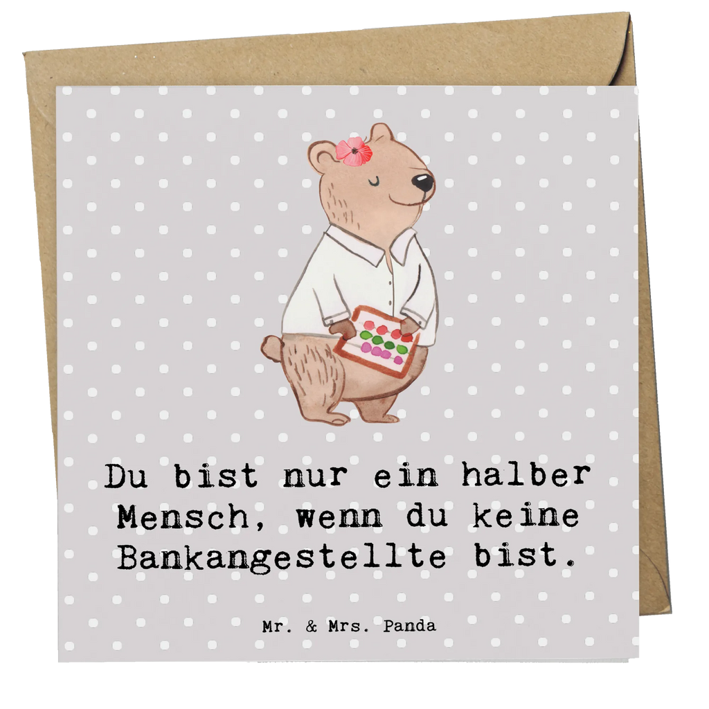 Deluxe Card bank clerk heart Karte, Geburtstagskarte, Glückwunschkarte, Klappkarte, Einladungskarte, Hochwertige Grußkarte, Hochwertige Klappkarte, Grußkarte, Hochzeitskarte, Beruf, Ausbildung, Jubiläum, Abschied, Rente, Kollege, Kollegin, Geschenk, Schenken, Arbeitskollege, Mitarbeiter, Firma, Danke, Dankeschön, Bankfachfrau, Bankberaterin, Bankangestellte, Bänkerin