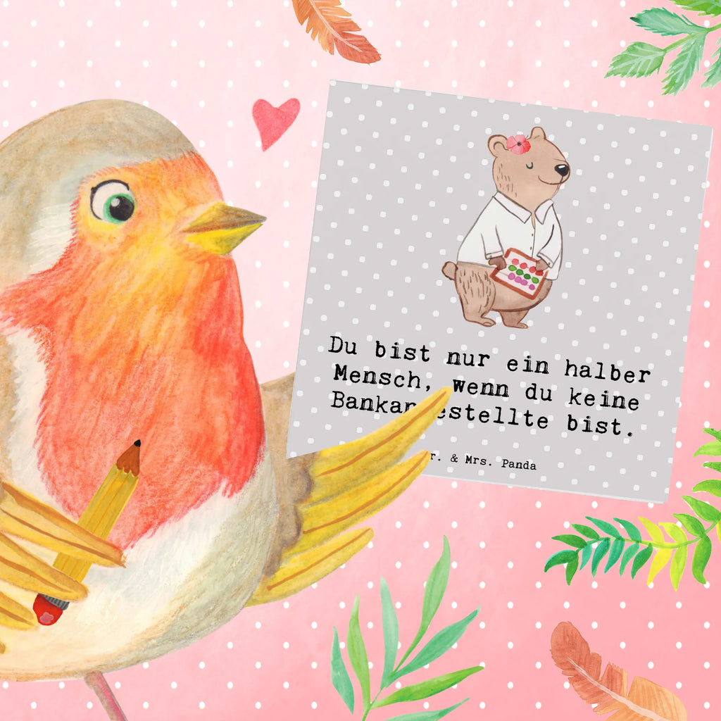 Deluxe Card bank clerk heart Karte, Geburtstagskarte, Glückwunschkarte, Klappkarte, Einladungskarte, Hochwertige Grußkarte, Hochwertige Klappkarte, Grußkarte, Hochzeitskarte, Beruf, Ausbildung, Jubiläum, Abschied, Rente, Kollege, Kollegin, Geschenk, Schenken, Arbeitskollege, Mitarbeiter, Firma, Danke, Dankeschön, Bankfachfrau, Bankberaterin, Bankangestellte, Bänkerin