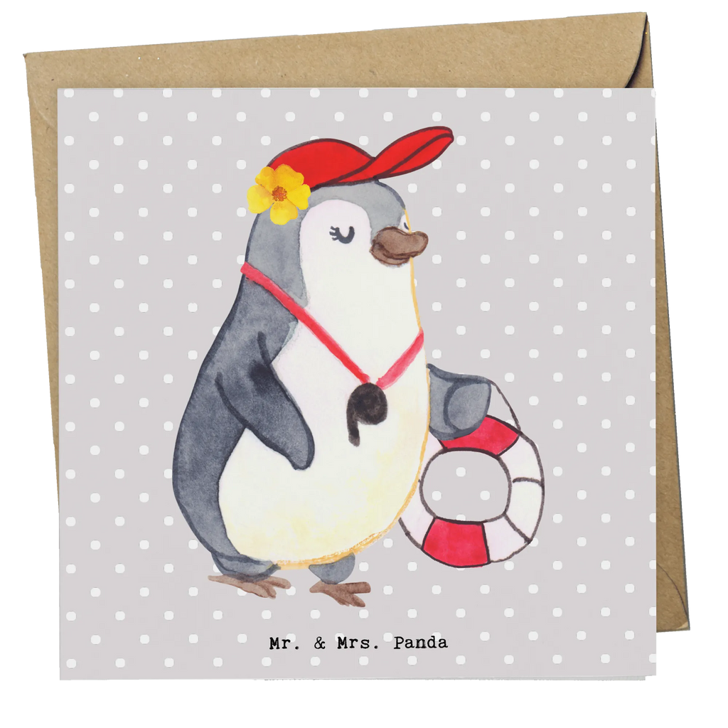 Deluxe Card Lifeguard heart Karte, Glückwunschkarte, Geburtstagskarte, Hochzeitskarte, Grußkarte, Klappkarte, Hochwertige Grußkarte, Hochwertige Klappkarte, Einladungskarte, Beruf, Ausbildung, Jubiläum, Abschied, Rente, Kollege, Kollegin, Geschenk, Schenken, Arbeitskollege, Mitarbeiter, Firma, Danke, Dankeschön, Badeanstalt, Schwimmschule, Freibad, Bademeisterin, Rettungsschwimmerin, Schwimmverein, Schwimmbad, Schwimmmeisterin